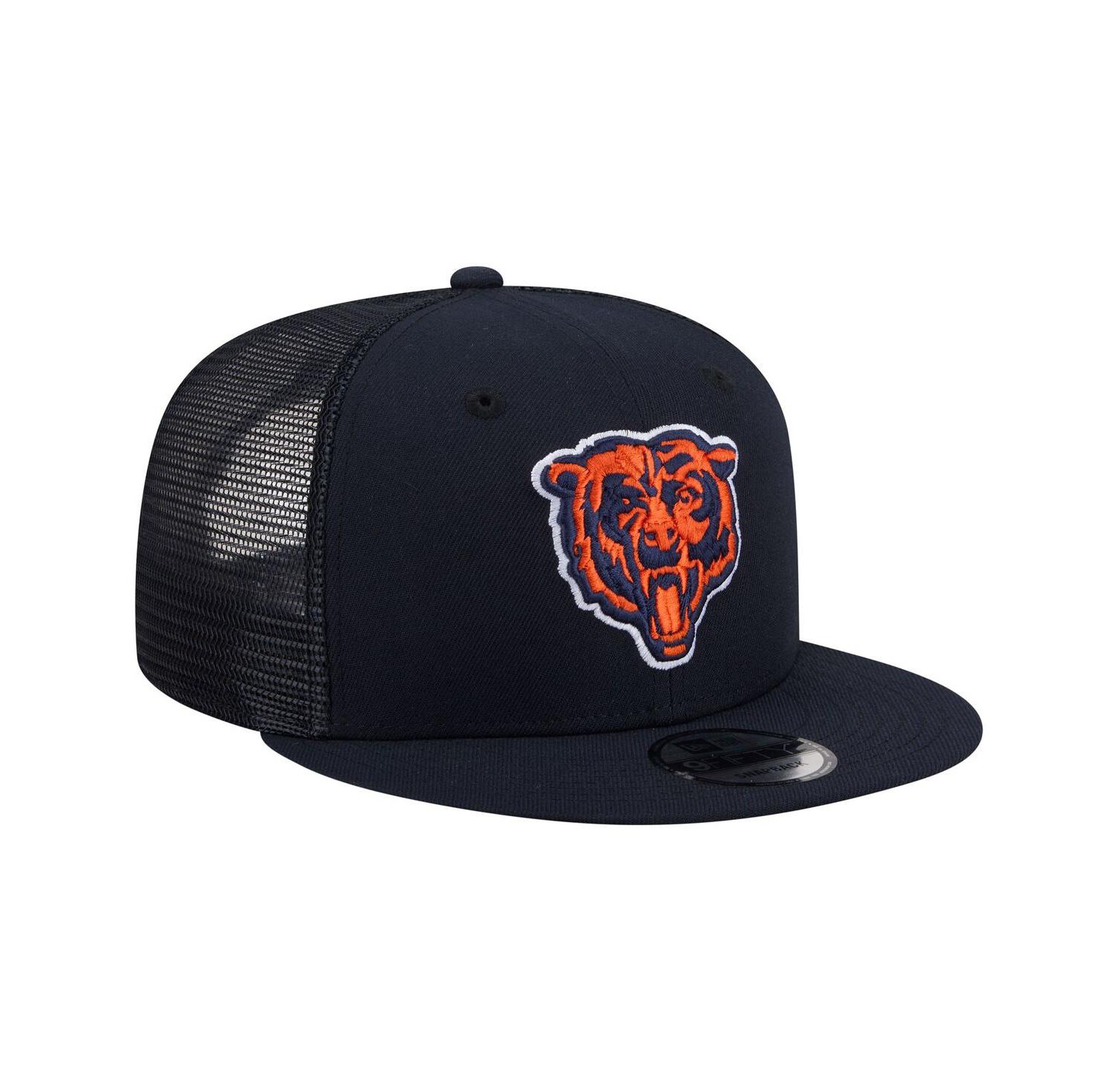 Men's Navy Chicago Bears Core Team 9FIFTY Trucker Snapback Hat