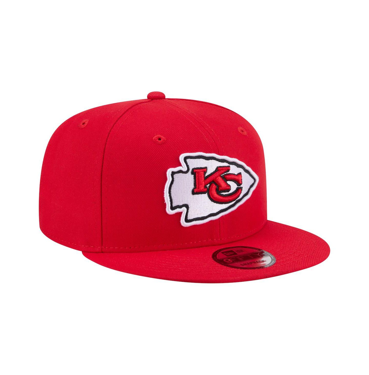 Мужская кепка New Era Red Kansas City Chiefs 9FIFTY Snapback Hat — фото 3