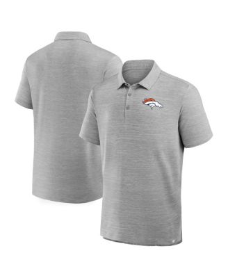 Men's Heather Gray Denver Broncos Clutch Polo Shirt
