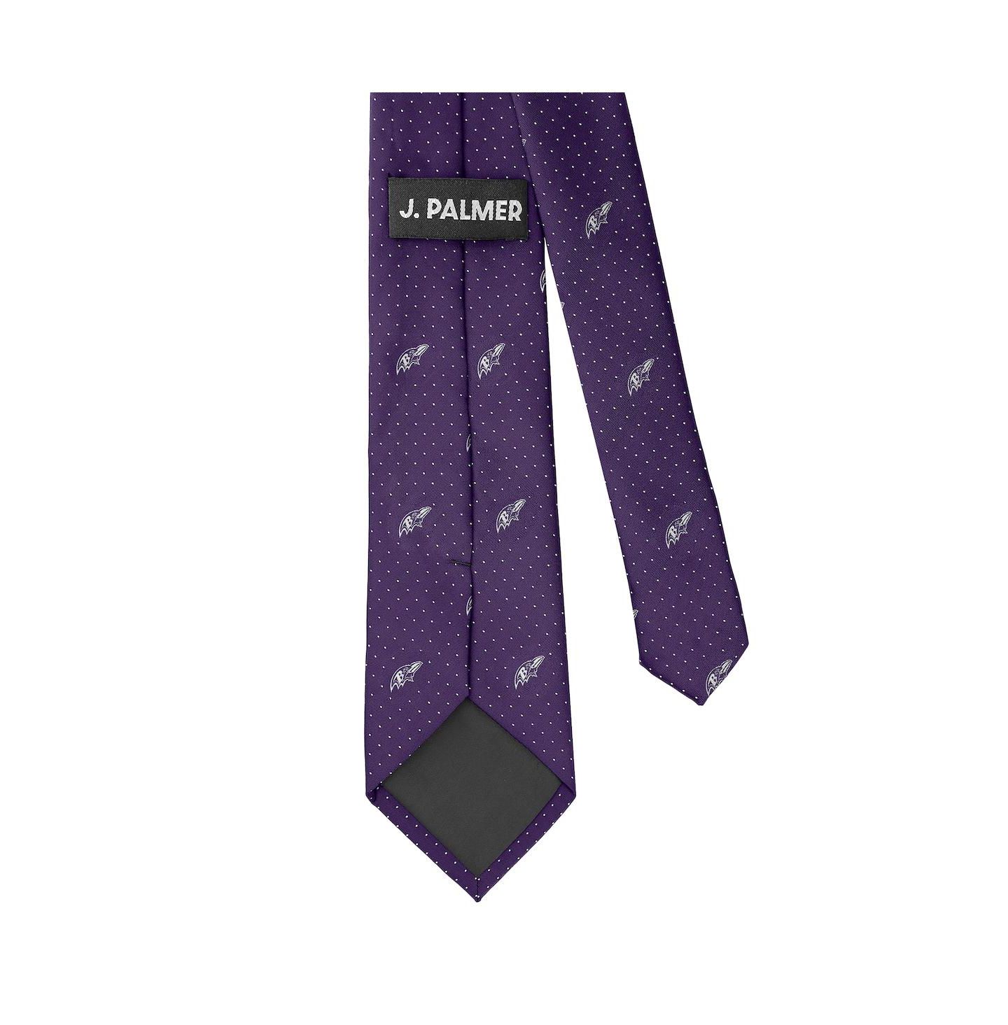 Мужской галстук J. Palmer Baltimore Ravens Game Day Polka Dot Tie — фото 4