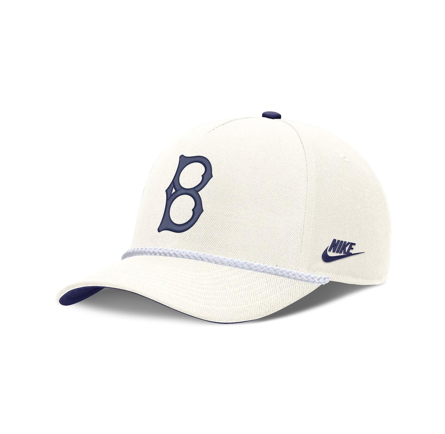 Men's Cream Brooklyn Dodgers Cooperstown Collection Rise Adjustable Hat