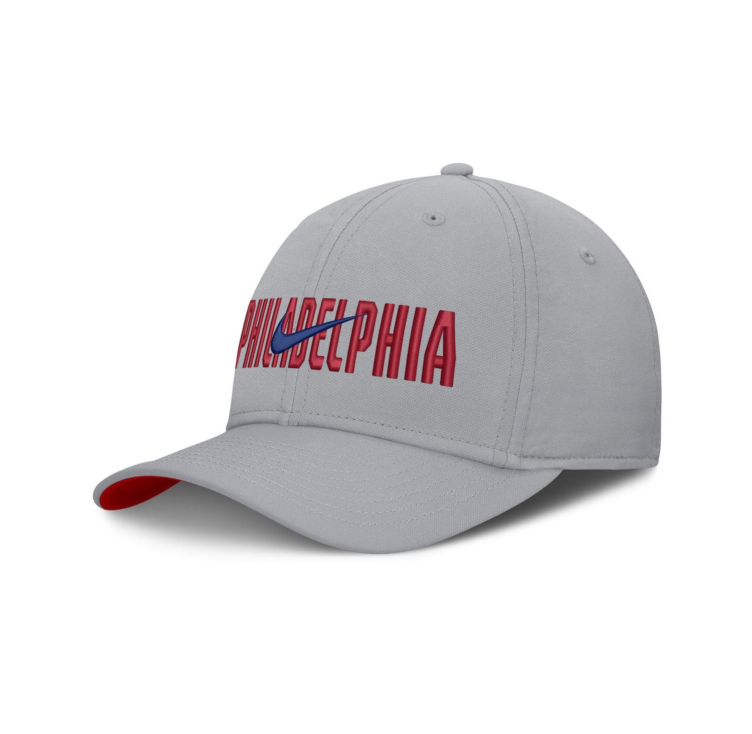 Men's Gray Philadelphia Phillies Primetime Rise Dri-FIT Flex Hat