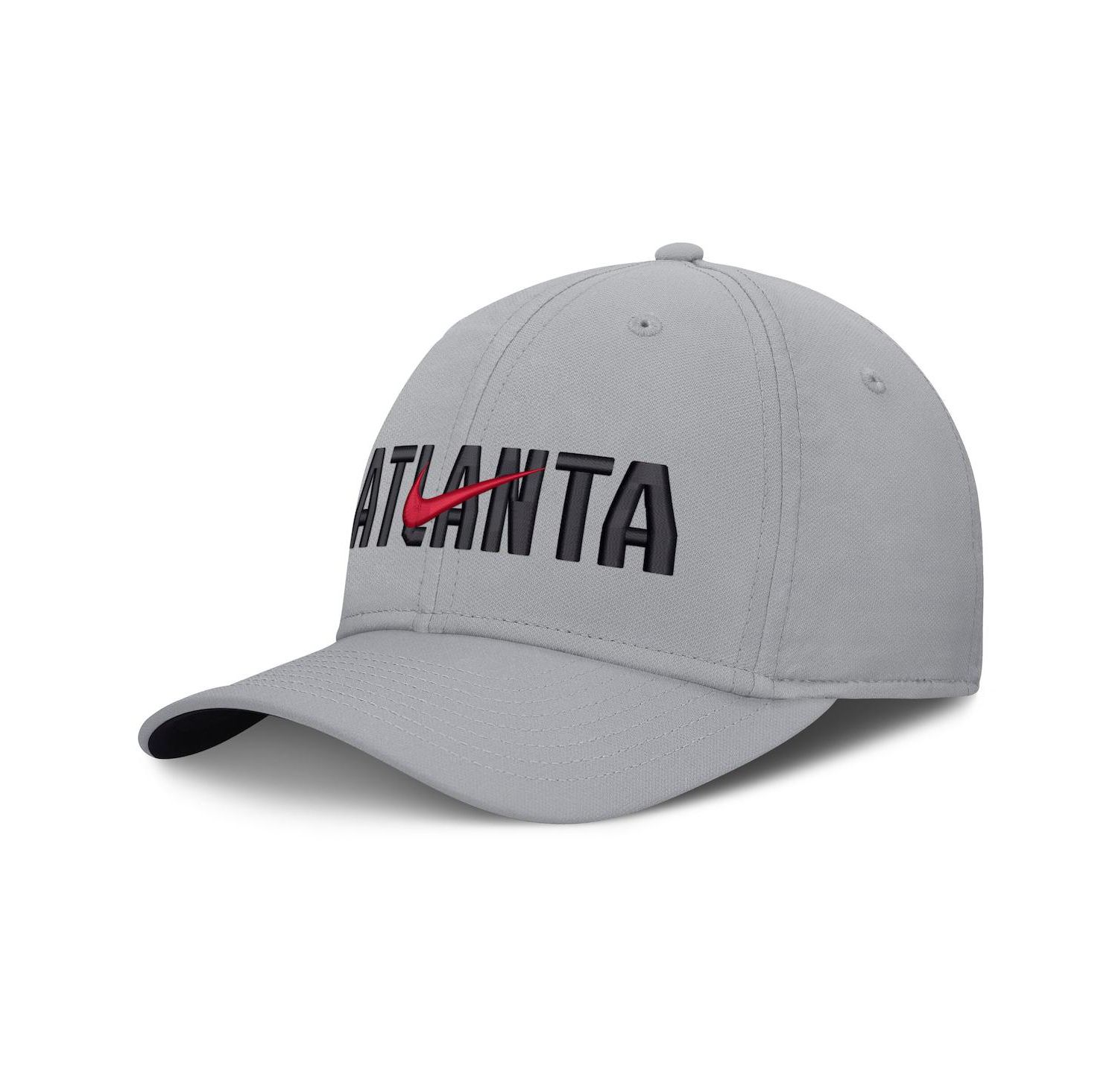 Men's Gray Atlanta Braves Primetime Rise Dri-FIT Flex Hat