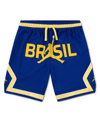 Big Boys and Girls Jordan Royal Brazil National Team Mesh Demand Dri-FIT Shorts