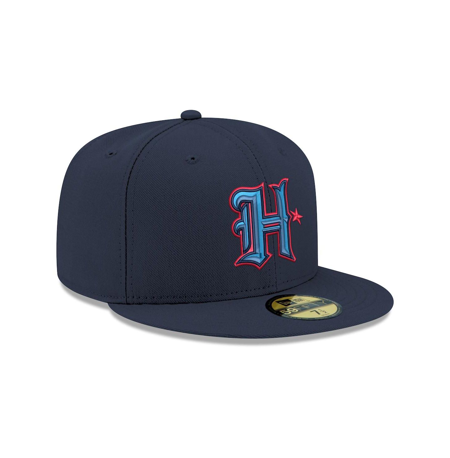 Мужская кепка New Era Navy Houston Texans 59FIFTY Fitted Hat — фото 3