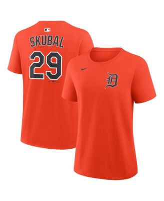 Women's Tarik Skubal Orange Detroit Tigers Name & Number T-Shirt