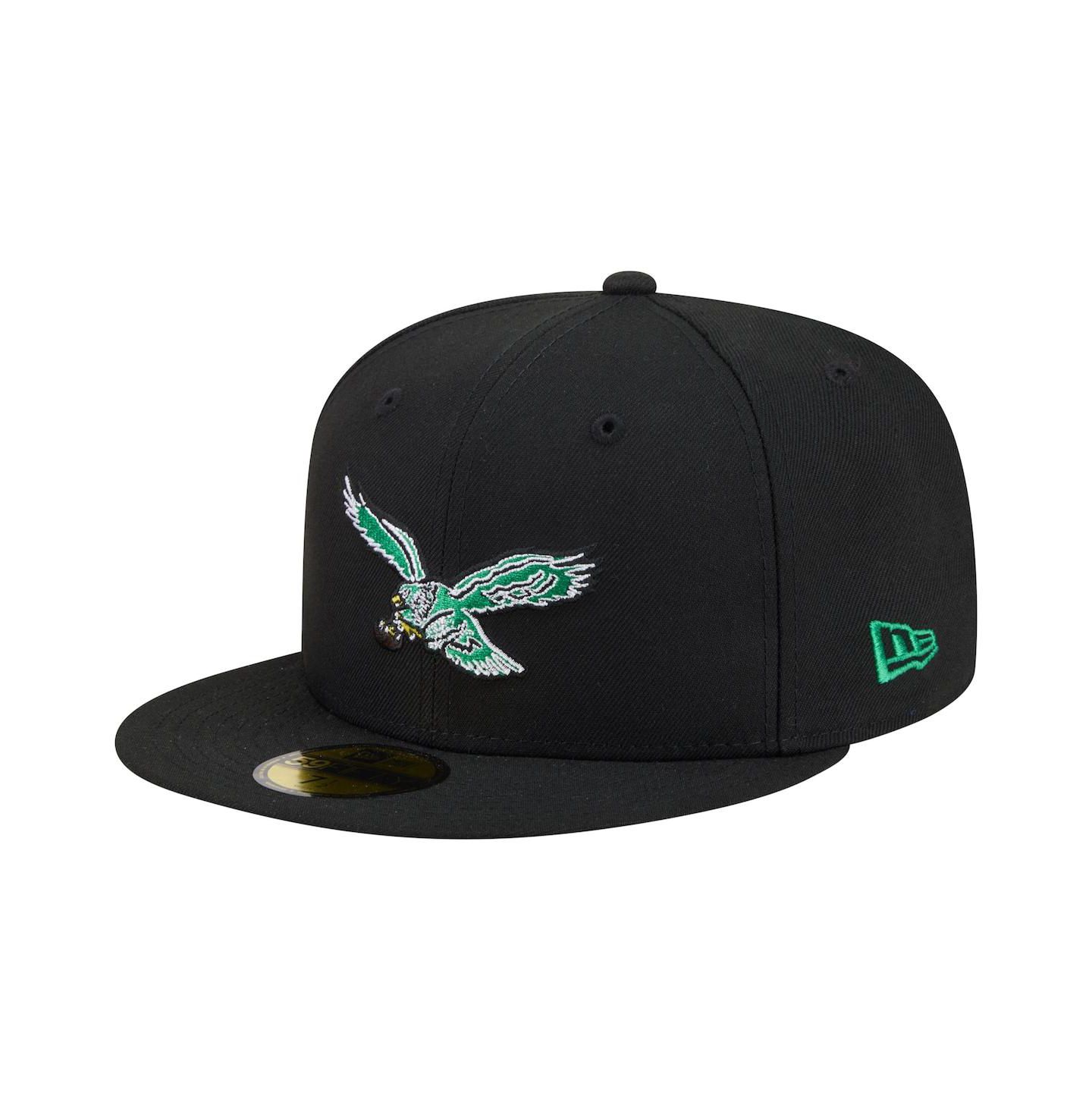 Мужская кепка New Era Black Philadelphia Eagles 59FIFTY Fitted Hat — фото 1