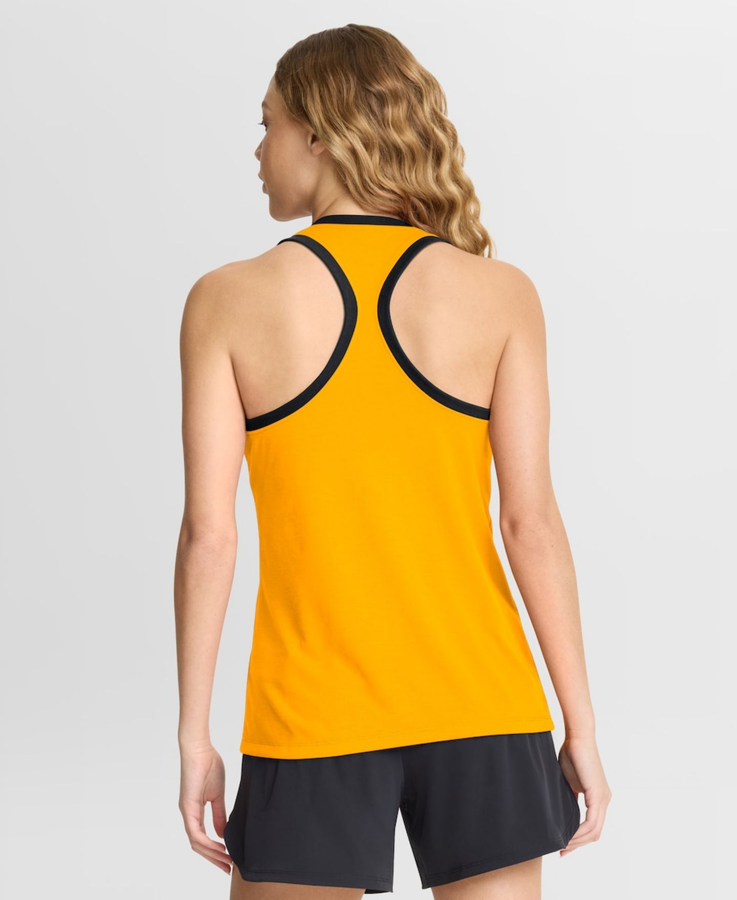 Женский топ Nike Gold Iowa Hawkeyes Uni Name Tri-Blend Dri-FIT — фото 2