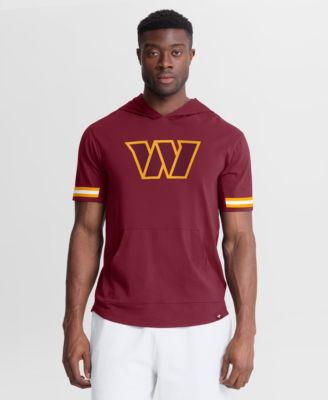 Men's Burgundy Washington Commanders Optimal Play Short Sleeve Hooded T-Shirt