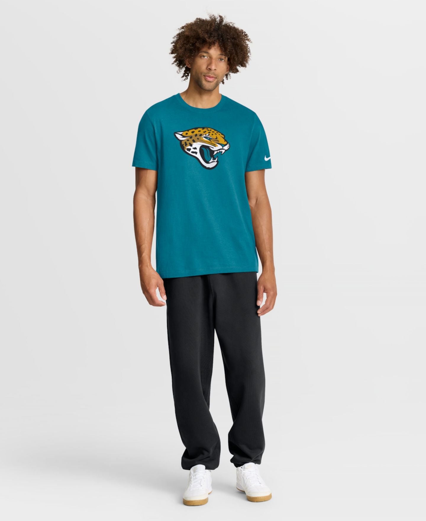 Мужская футболка Nike Teal Jacksonville Jaguars Essential Logo — фото 5