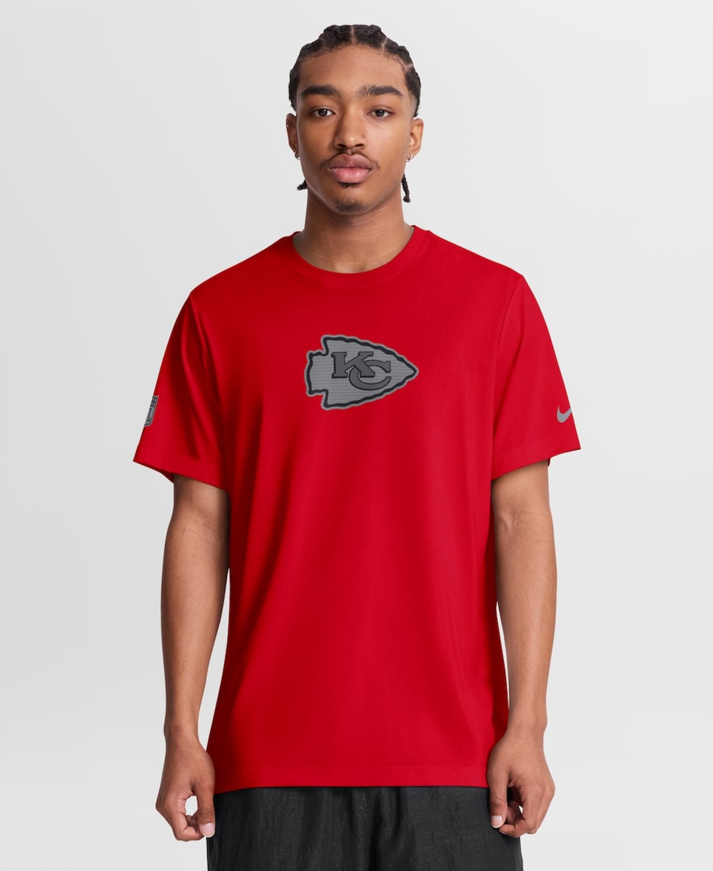 Мужская футболка Nike Red Kansas City Chiefs Sideline Lead The Charge Legend Dri-FIT — фото 1