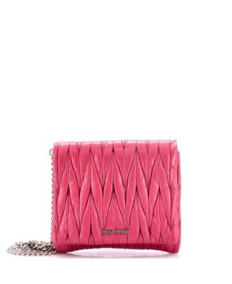 Small Flap Crossbody Bag Matelasse Leather