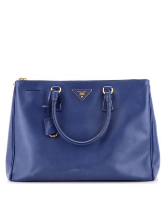 Large Double Zip Lux Tote Saffiano Leather