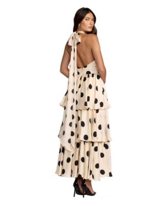 midi dress with spaghetti straps Black Spaghetti Strap Midi Dress With Contrast Piping Wedding Guest Dresses