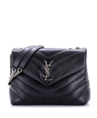 Small Loulou Shoulder Bag Matelasse Chevron Leather