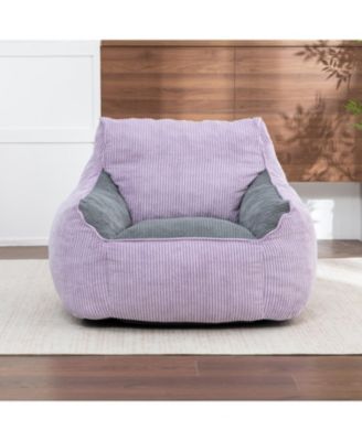 Bean Bag Chair, Comfy Corduroy Large with Filler Included, Soft Beanbag Chairs, Ergonomic, for Bedroom and Living Room