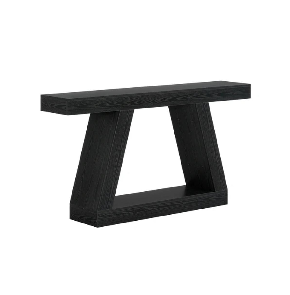 Slickblue Farmhouse Console Sofa Table with Storage for Living Room and Entryway Organization