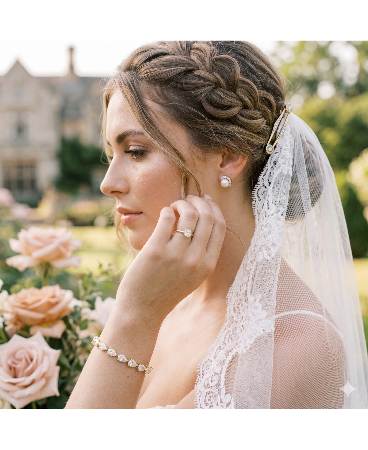 Simona Radiant Pearshaped Cz Tennis Bracelet