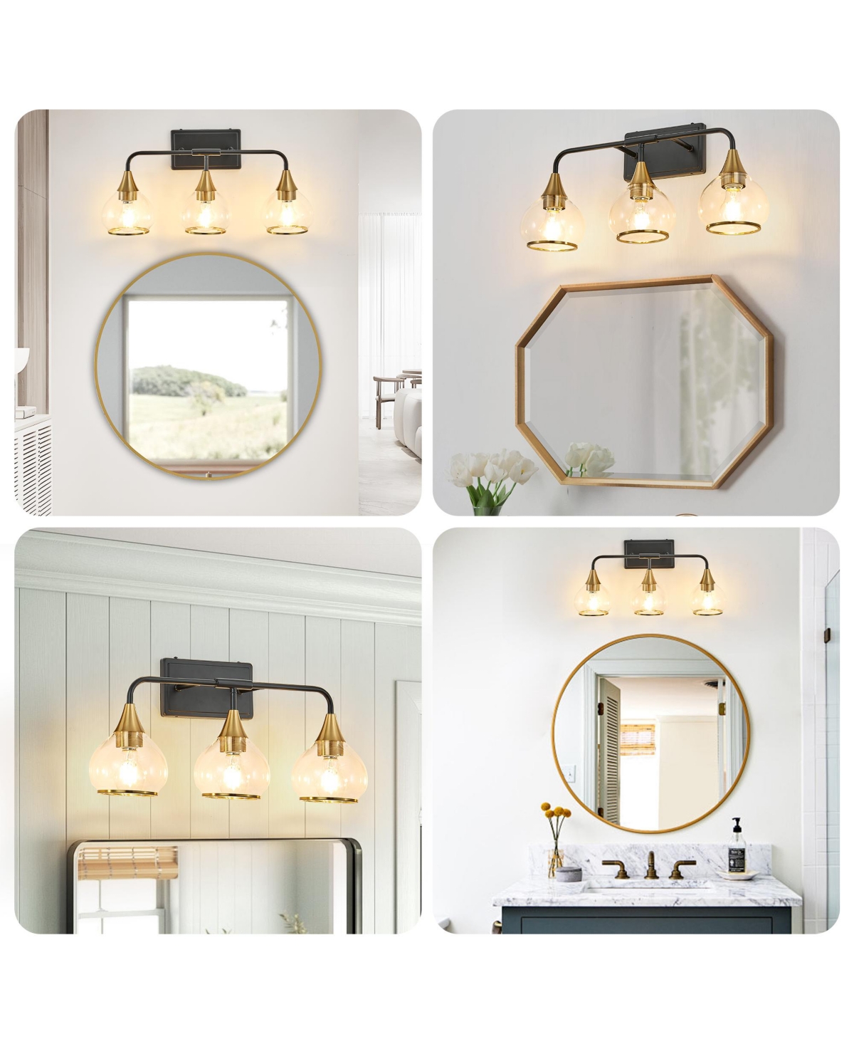 Midola 23" Modern 3-Light Vanity Wall Sconce