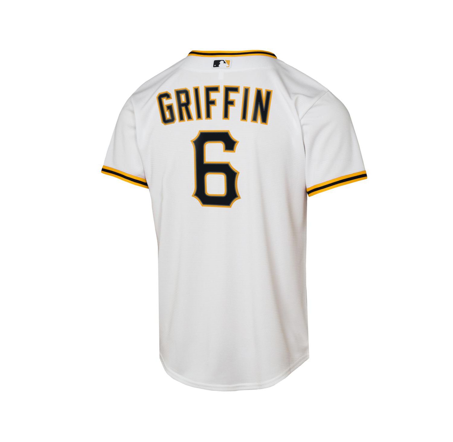 Big Boys and Girls Konnor Griffin White Pittsburgh Pirates Home Replica Jersey