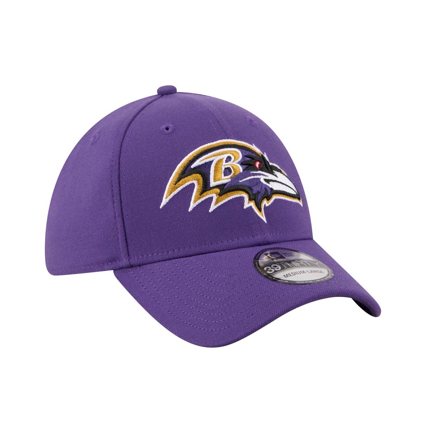 Мужская кепка New Era Purple Baltimore Ravens Core Team 39THIRTY Flex Hat — фото 4