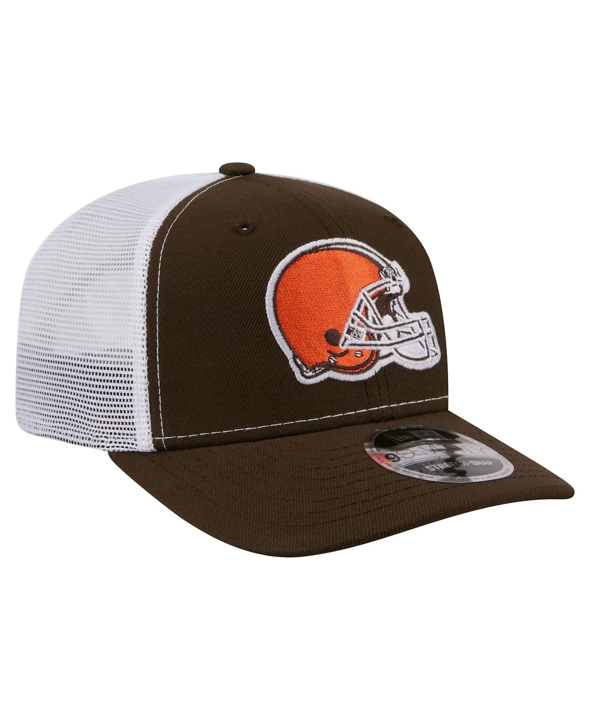 New Era Men's Brown Cleveland Browns 9SEVENTY Trucker Adjustable Hat