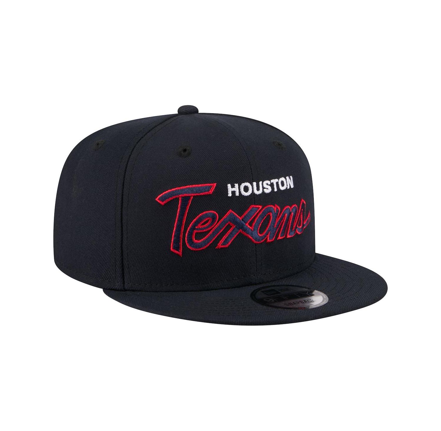 Men's Navy Houston Texans Core Team Script 9FIFTY Snapback Hat