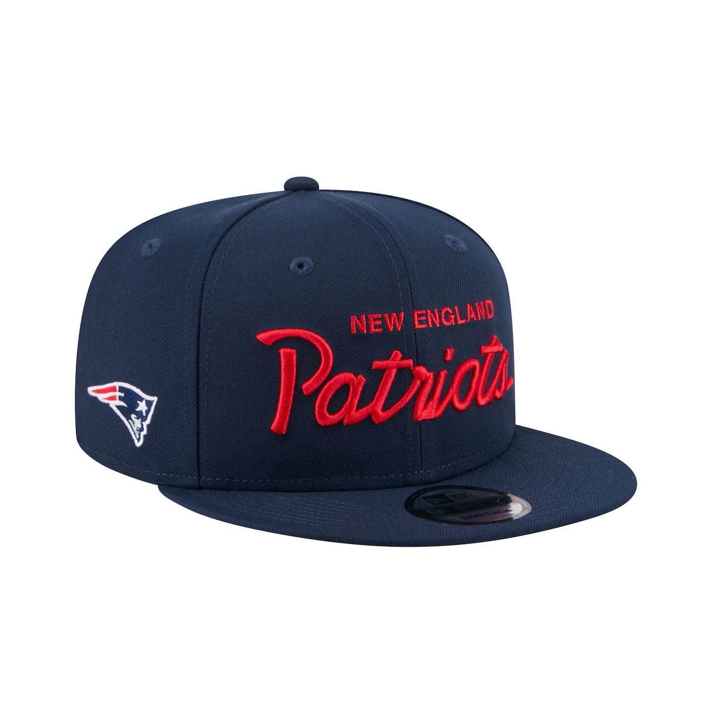 Мужская кепка New Era Navy New England Patriots Core Team Script 9FIFTY Snapback Hat — фото 4