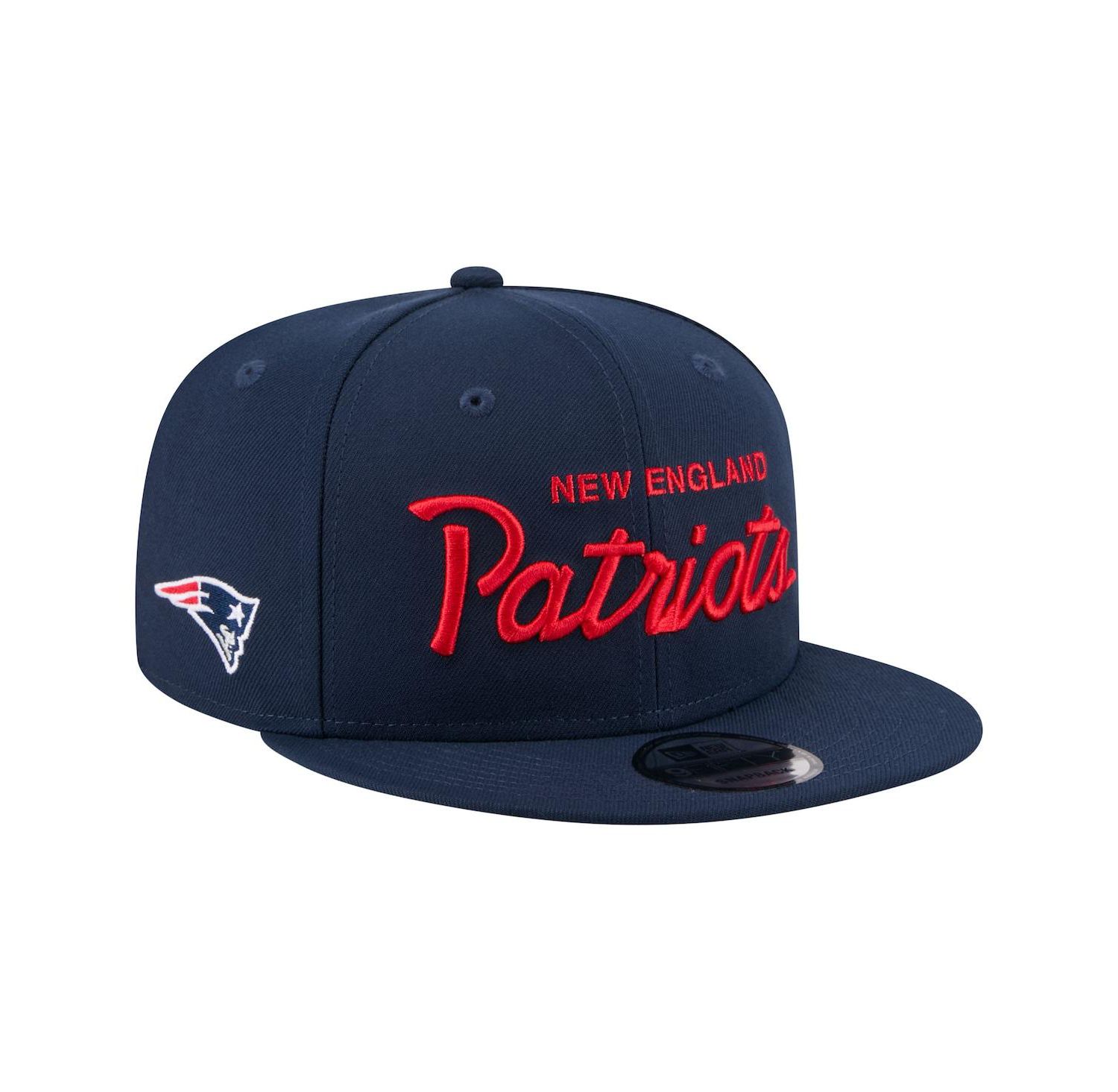 Men's Navy New England Patriots Core Team Script 9FIFTY Snapback Hat