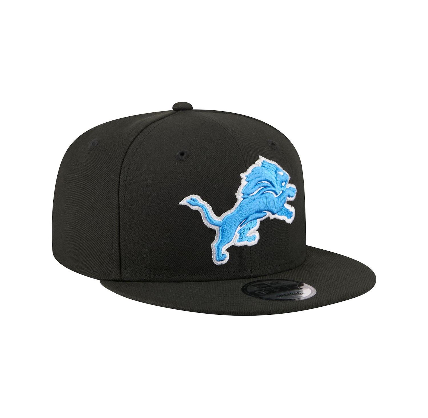 Men's Black Detroit Lions 9FIFTY Snapback Hat