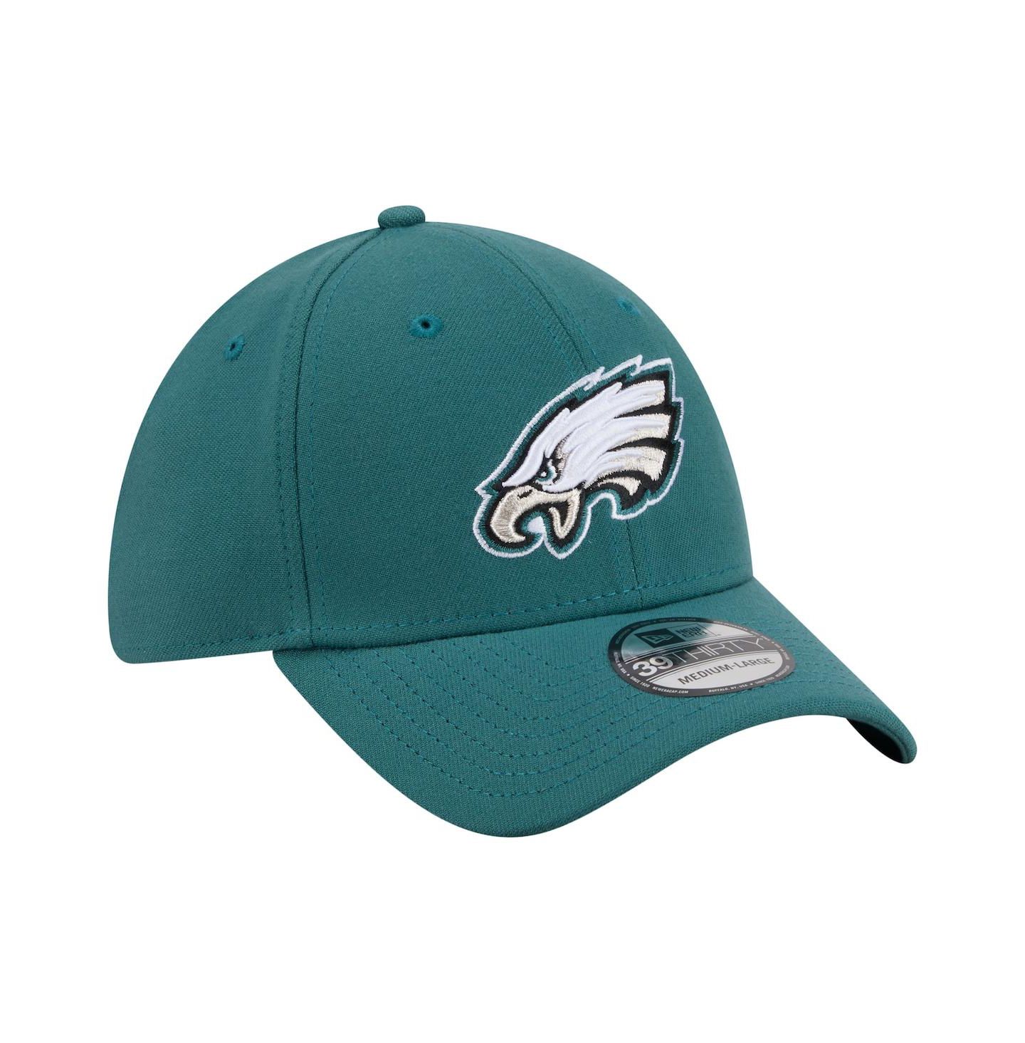 Мужская кепка New Era Midnight Green Philadelphia Eagles Core Team 39THIRTY Flex Hat — фото 3