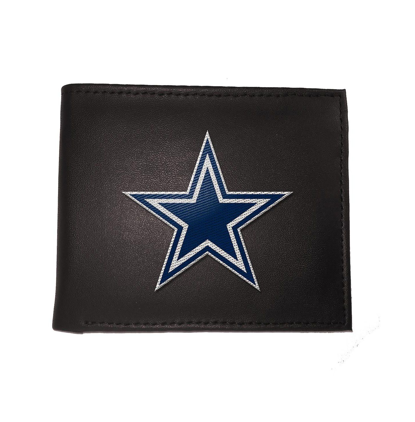 Мужской двойной кошелёк Evergreen Enterprises Dallas Cowboys из экокожи с вышивкой — фото 1