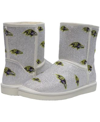 Women's Baltimore Ravens Logo Pull on Ankle Boots