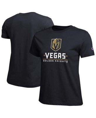 Women's Black Vegas Golden Knights Wordmark Lockup T-Shirt