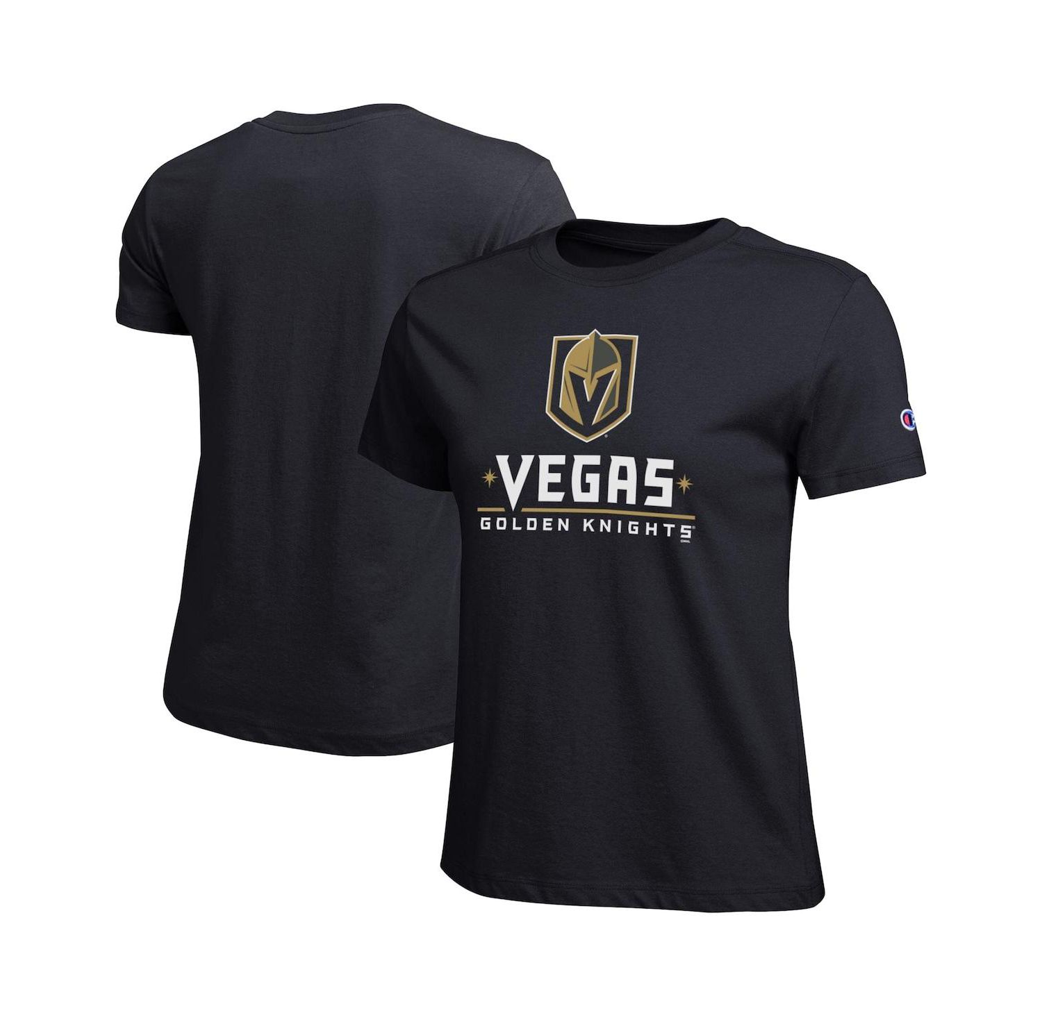 Women's Black Vegas Golden Knights Wordmark Lockup T-Shirt