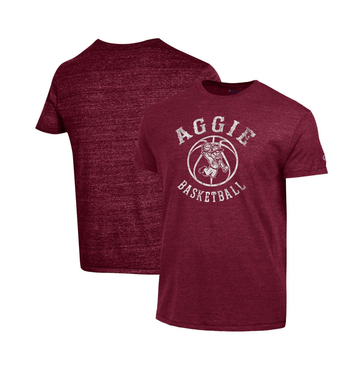 Мужская футболка Champion Maroon Texas A&M Aggies Ol' Sarge Basketball Tri-Blend — фото 1