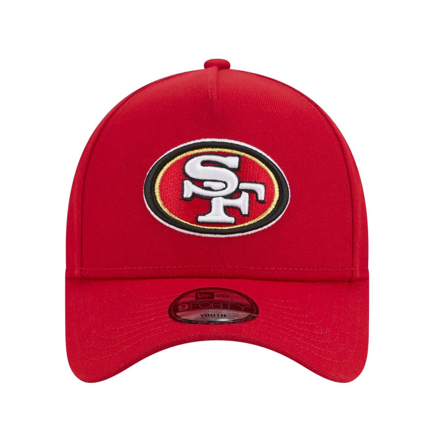 Детская кепка New Era Scarlet San Francisco 49ers 9FORTY A-Frame Adjustable Hat — фото 5