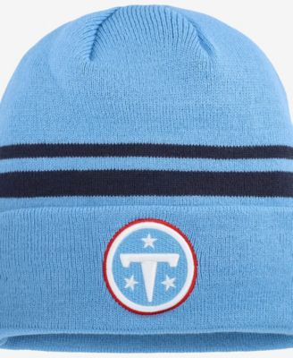 Men's Light Blue Tennessee Titans Primary Logo Cuffed Knit Hat