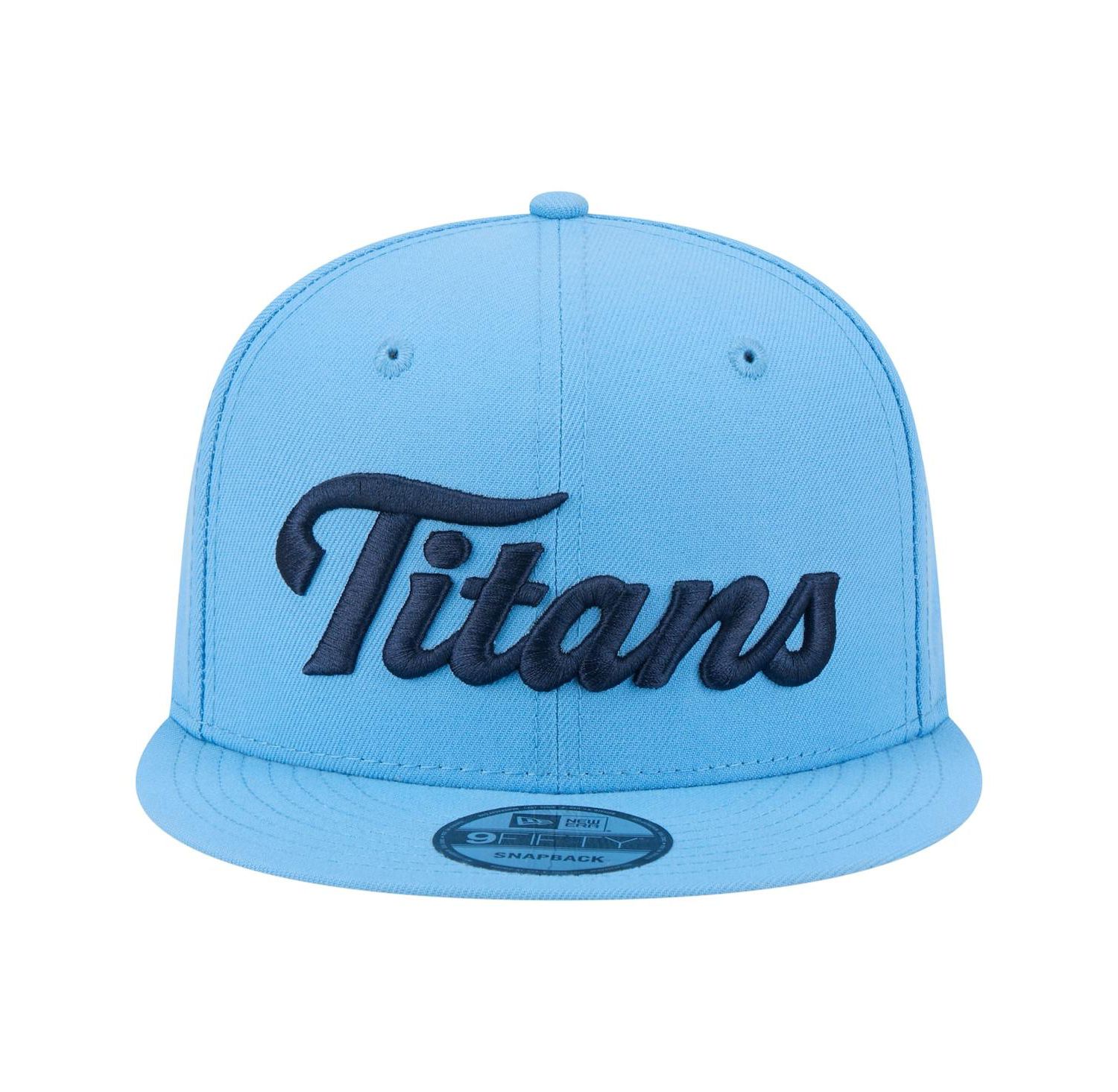 Men's Light Blue Tennessee Titans Script 9FIFTY Snapback Hat