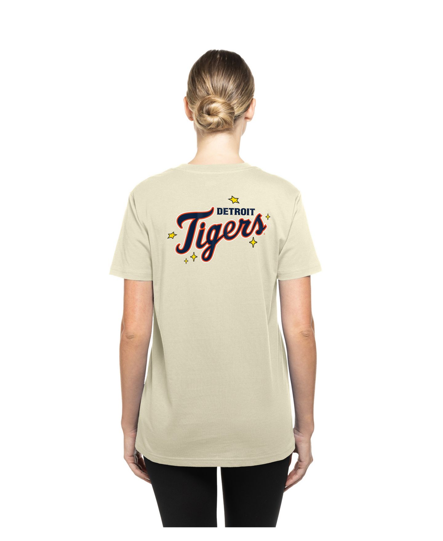 Женская футболка New Era Cream Detroit Tigers Stars Cap — фото 2