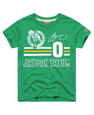 Big Boys and Girls Jayson Tatum Kelly Green Boston Celtics Remix Signature Name & Number Tri-Blend T-Shirt