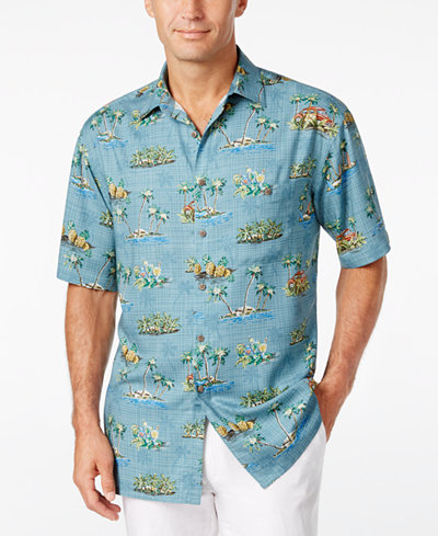 Campia Moda Men's Tropical-Print Short-Sleeve Shirt