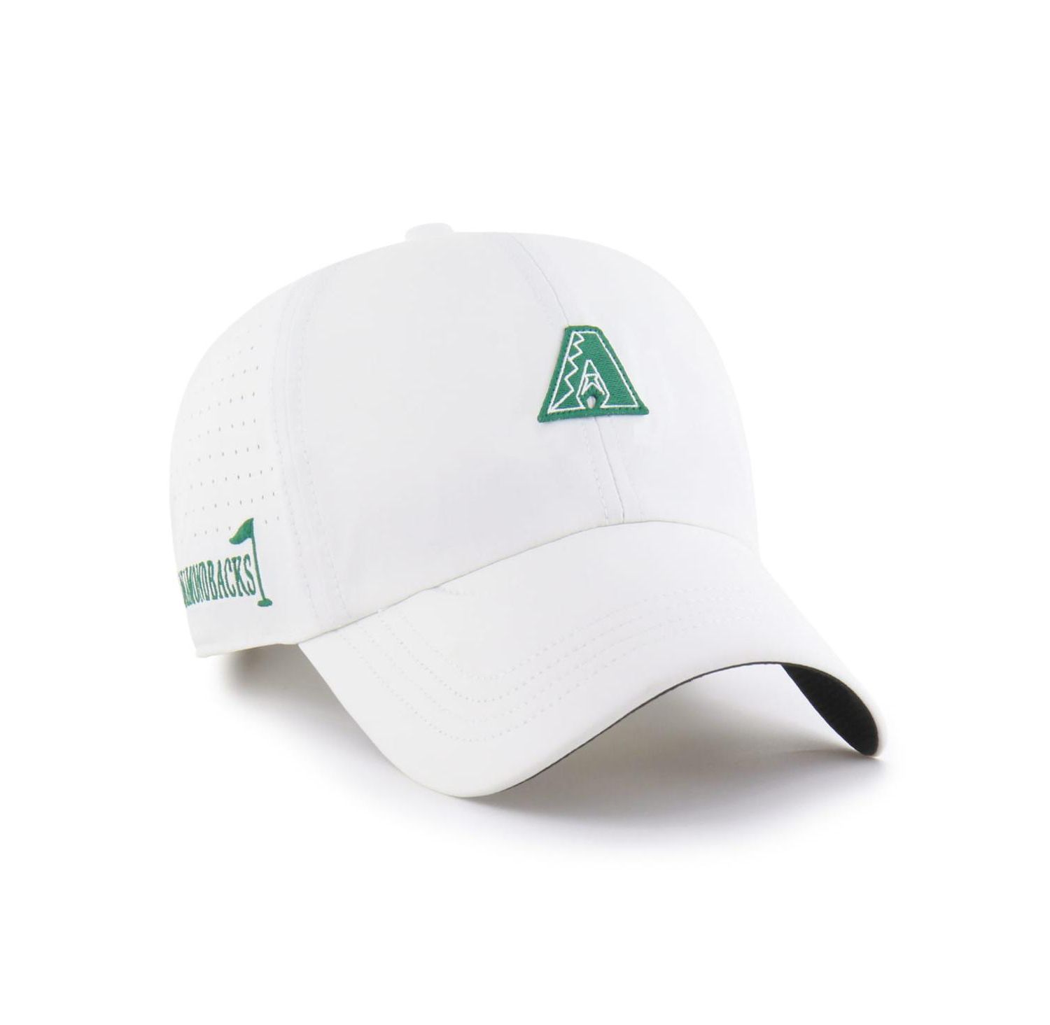 Men's White Arizona Diamondbacks Elevated Greens Clean Up Adjustable Hat