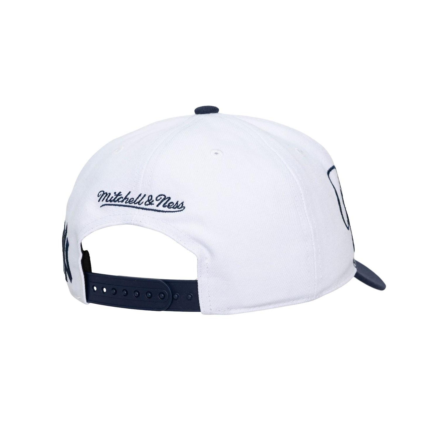 Men's and Women's White/Navy New York Yankees XL Script Pro Crown Adjustable Hat