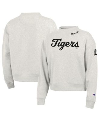 Women's Stone Detroit Tigers Triumph Tri-Blend Sweatshirt