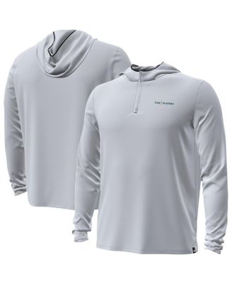 Men's Gray THE PLAYERS Drive Strom Quarter-Zip Hoodie