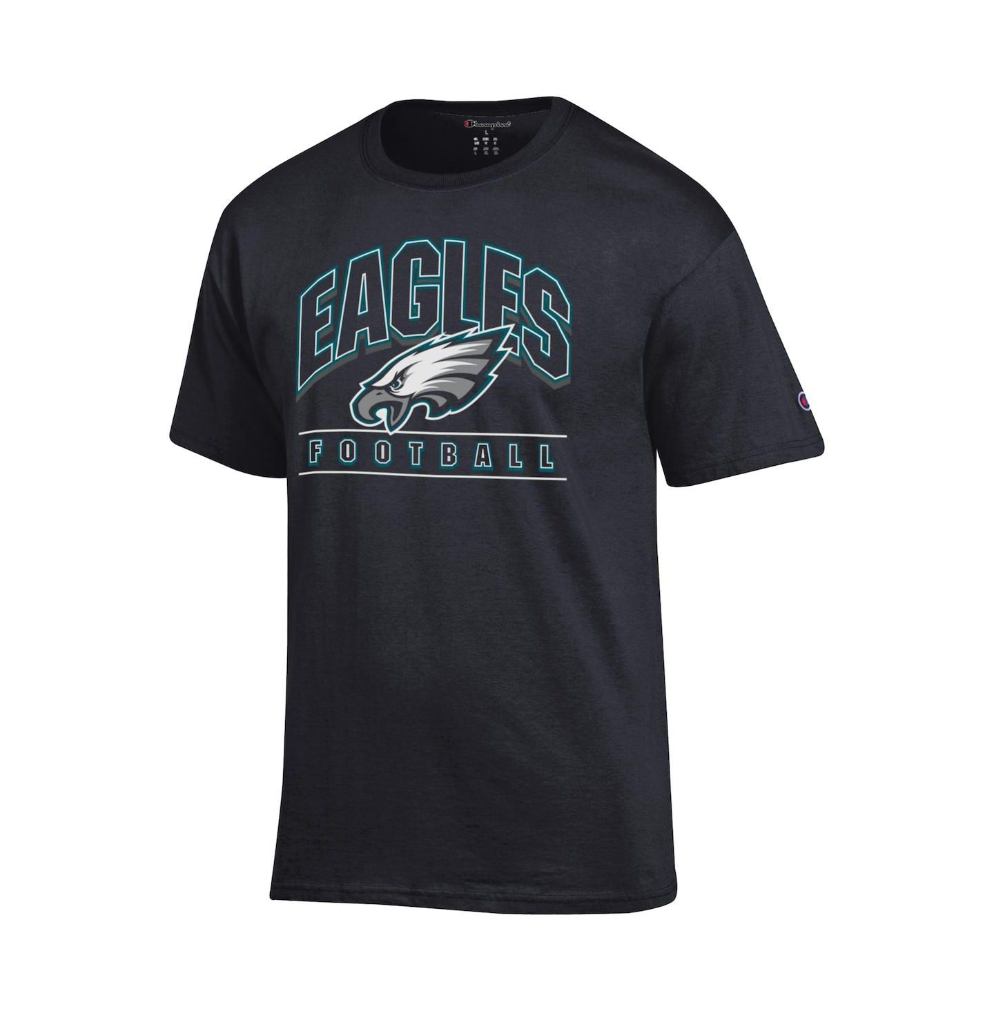 Мужская футболка Champion Black Philadelphia Eagles Football — фото 3