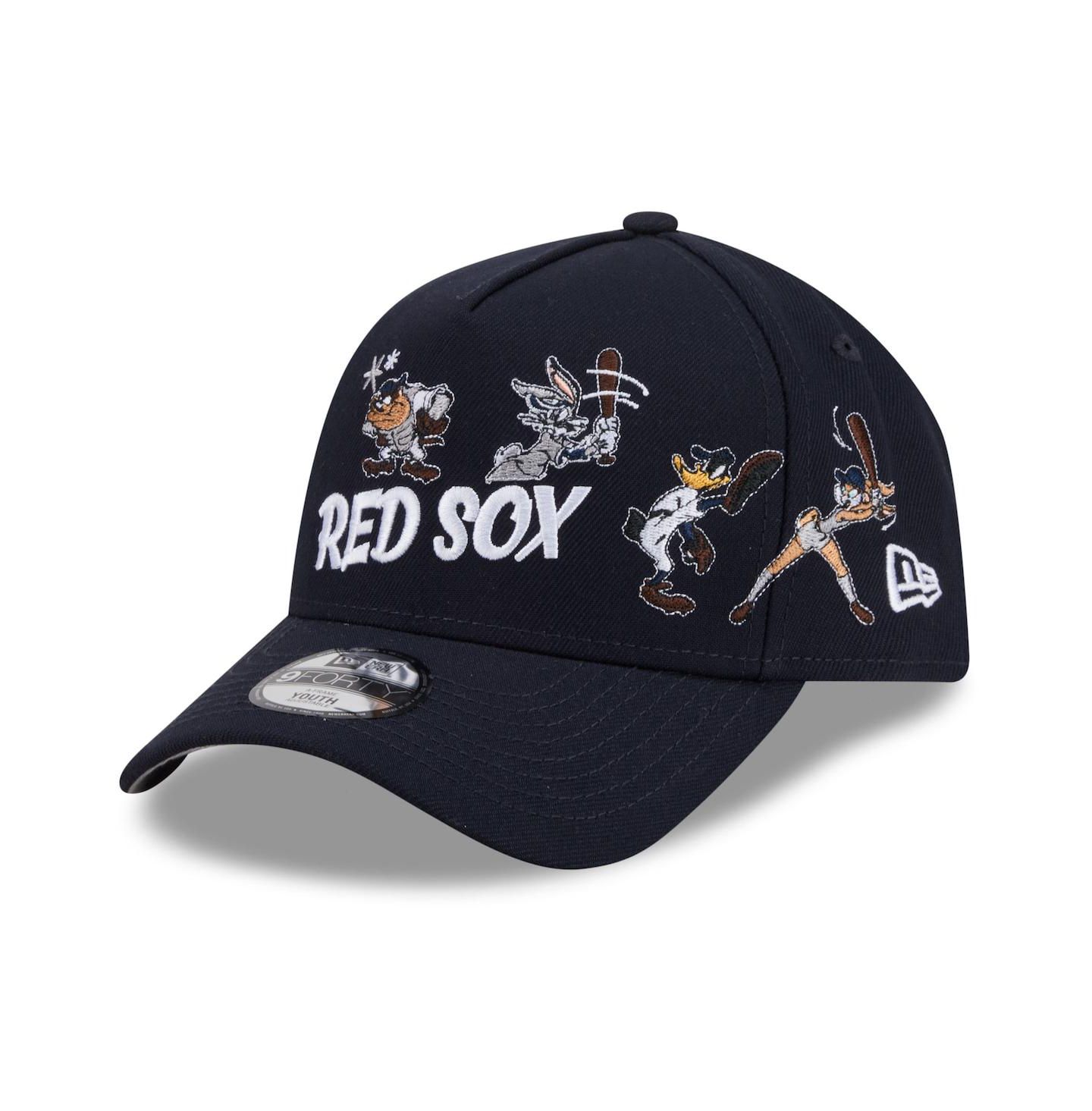 Детская кепка New Era Navy Boston Red Sox Looney Tunes A-Frame 9FORTY Adjustable Hat — фото 3