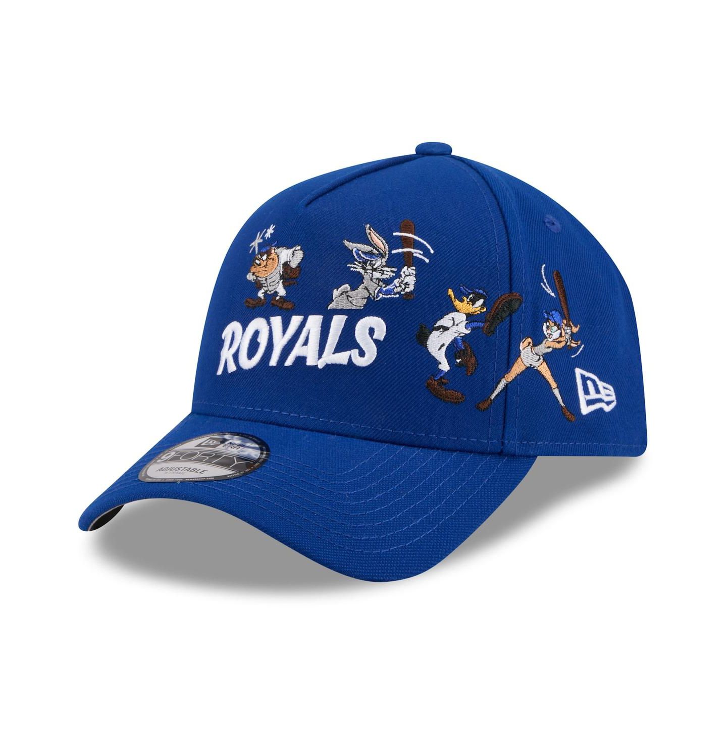 Детская кепка New Era Royal Kansas City Royals Looney Tunes A-Frame 9FORTY Adjustable Hat — фото 3
