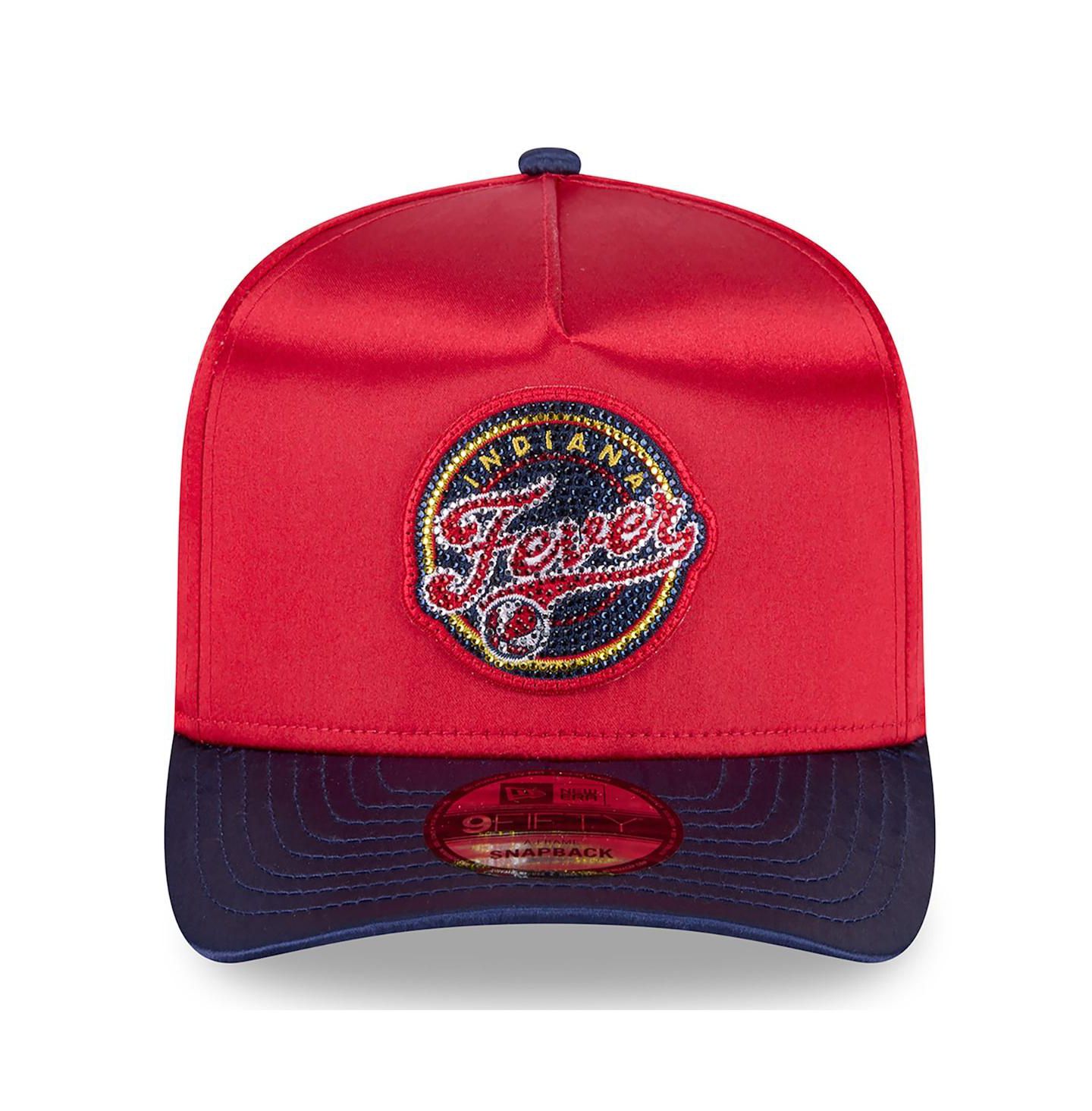 Кепка New Era Red/Navy Indiana Fever 2026 WNBA Draft Satin A-Frame 9FORTY Adjustable Hat — фото 4